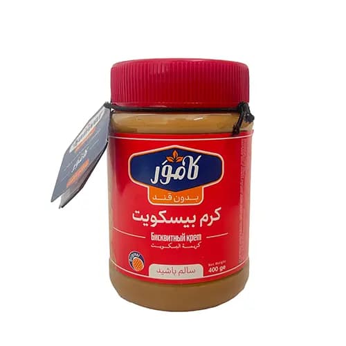 کرم بیسکویت بدون قند 400 گرم کامور