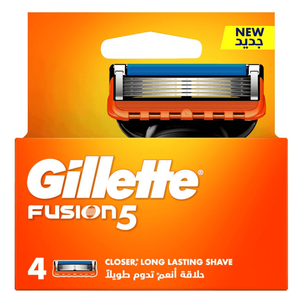 بسته 4 عددی یدک فیوژن 5 ژیلت gillette fusion 5 blades — تصویر ۲