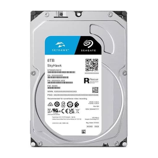 هارد سیگیت 8 ترابایت اسکای هاوک مدل st8000vx010 — تصویر ۲