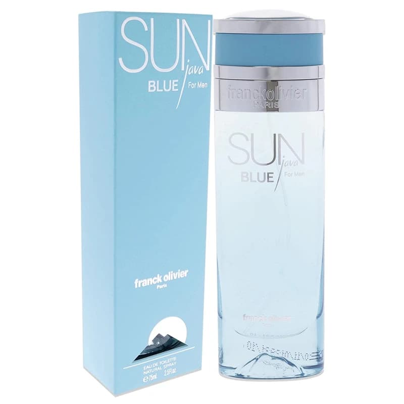 ادو تویلت مردانه فرانک اولیویر مدل Sun java Blue حجم 75 میل