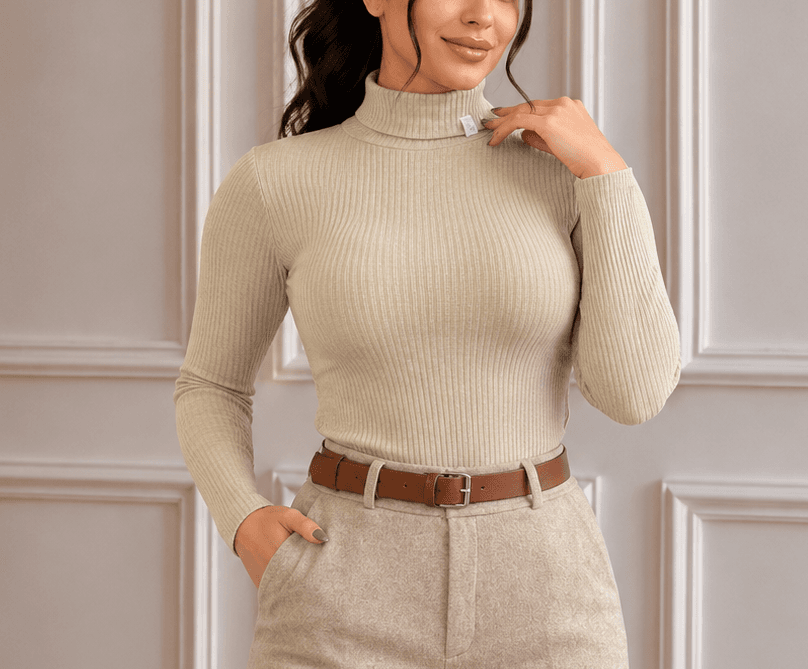 بلیز یقه اسکی زنانه پلیسه پنبه Lovisa