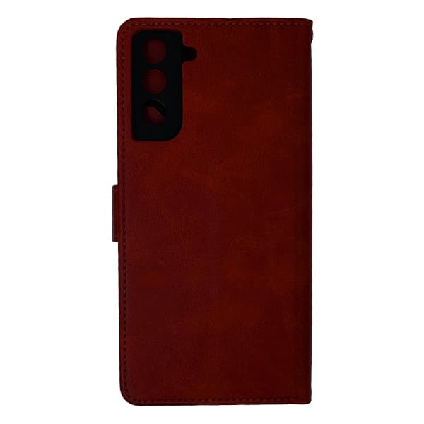کیف چرمی کلاسوری سامسونگ S21 Plus بند دار — تصویر ۶