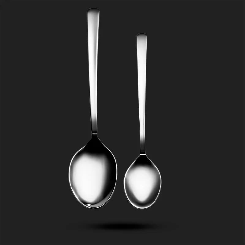 سرویس ۳۰ پارچه قاشق و چنگال داماس طرح رویال — تصویر ۳