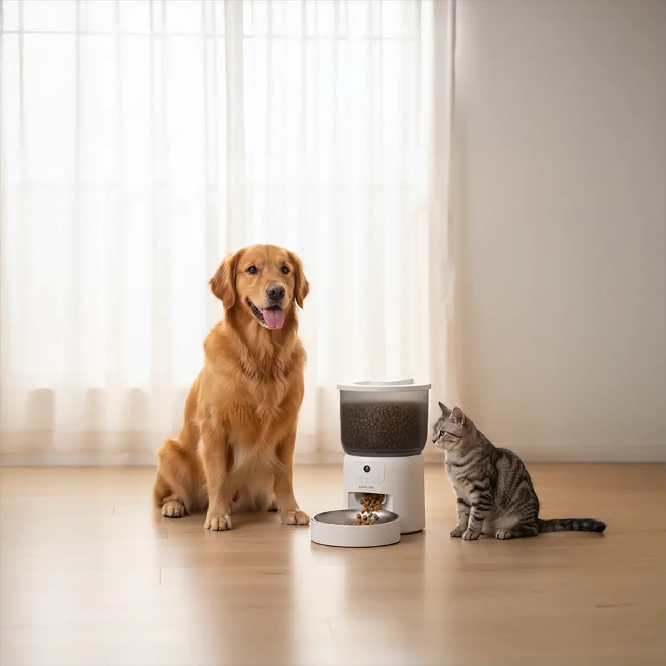 غذادهنده هوشمند حیوانات خانگی گرین لاین | Green Lion Smart Pet Feeder 3L | دارای دوربین — تصویر ۴