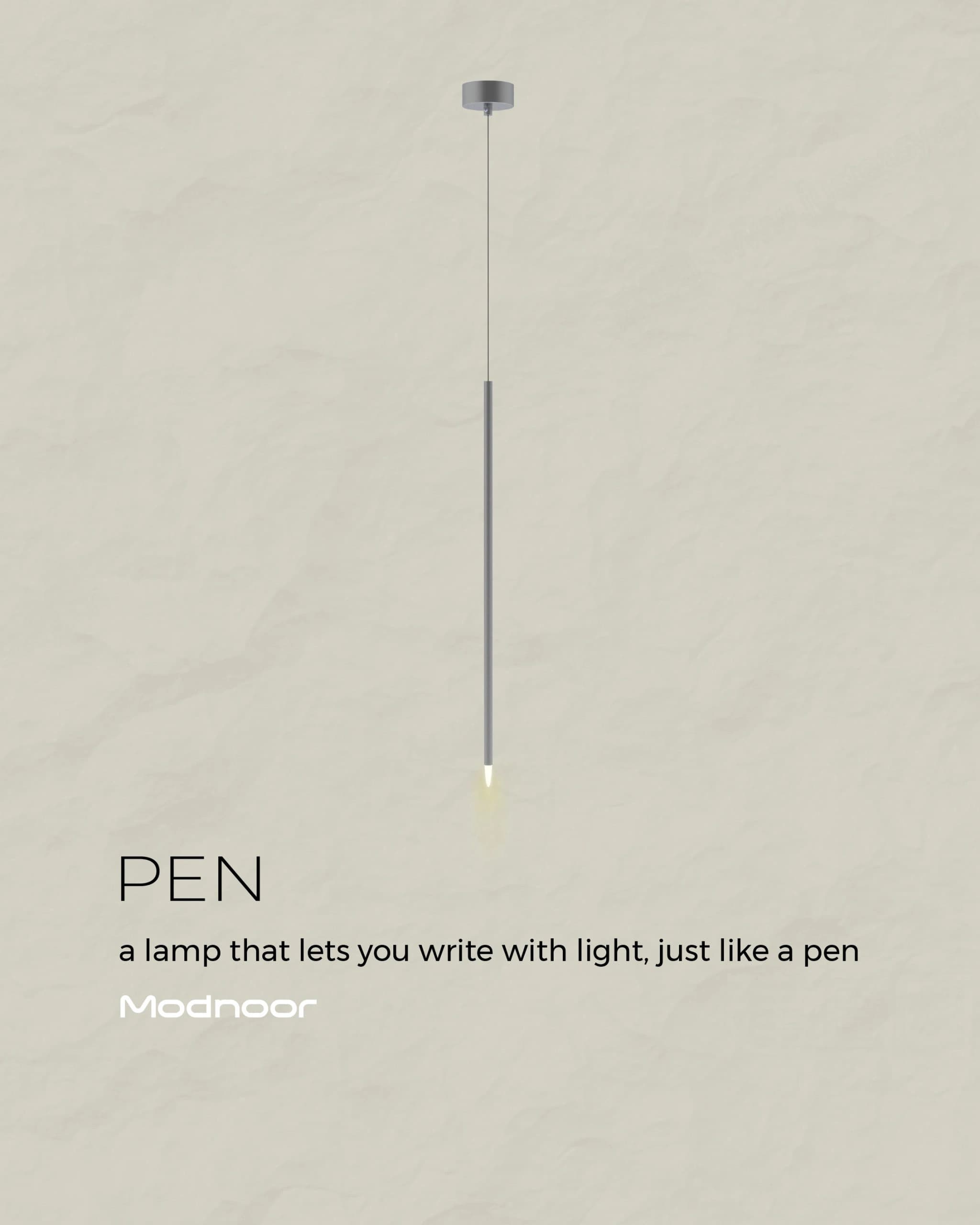 لوستر آویز پن 1 شاخه – pen — تصویر ۴