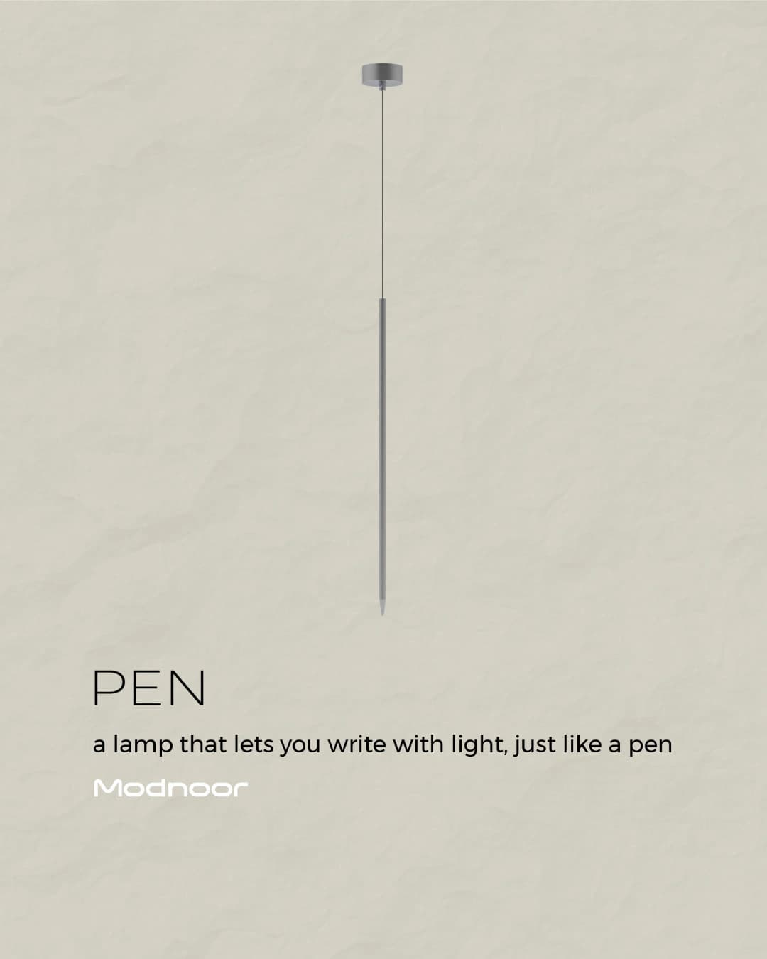 لوستر آویز پن 1 شاخه – pen — تصویر ۳