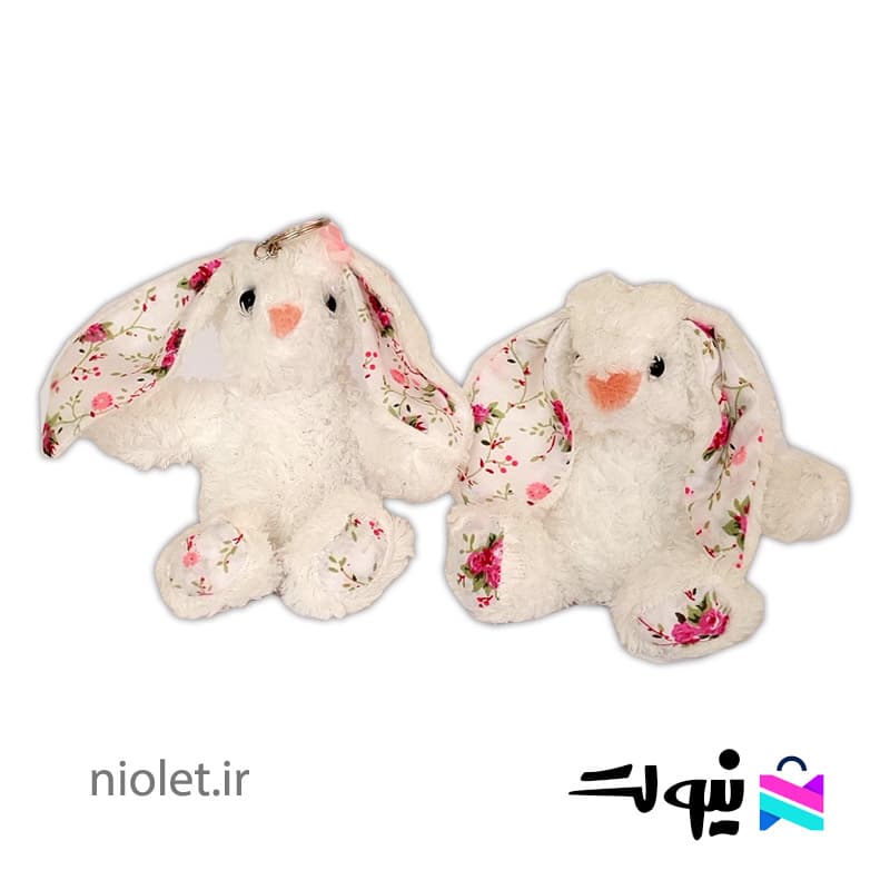 عروسک آویزدار خرگوش جیلی کت 20 سانت — تصویر ۳
