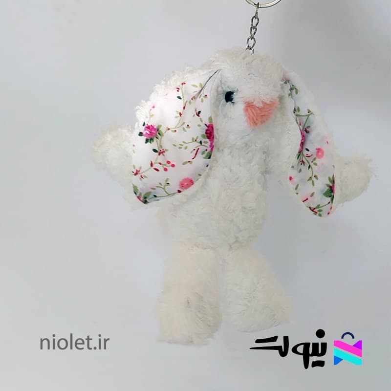 عروسک آویزدار خرگوش جیلی کت 20 سانت — تصویر ۵