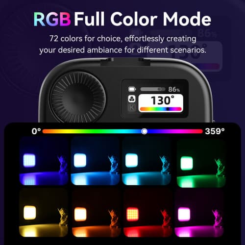 نور ثابت ال ای دی مینی اولانزی Ulanzi U60 Mini RGB Light — تصویر ۵