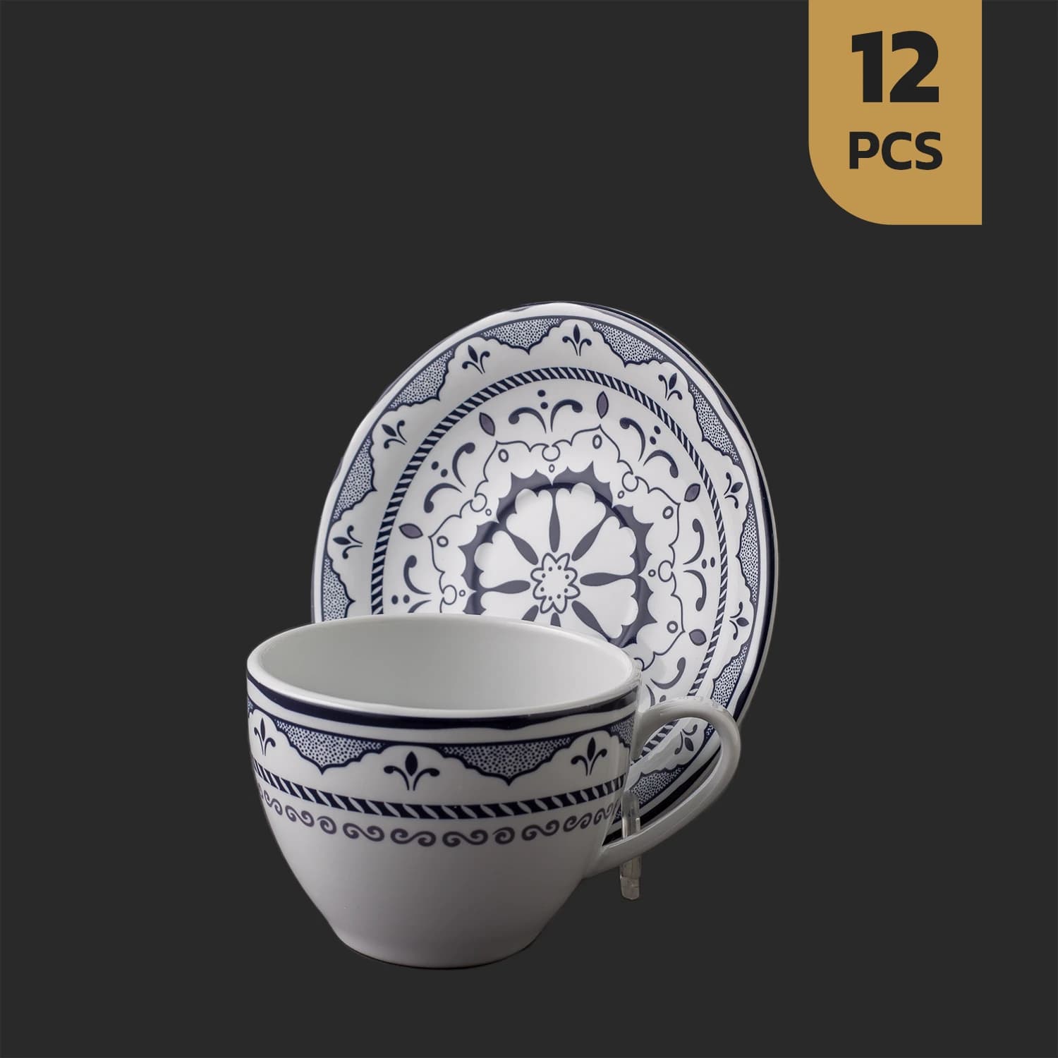 سرویس ۱۲ پارچه چایخوری چینی مقصود طرح یارین