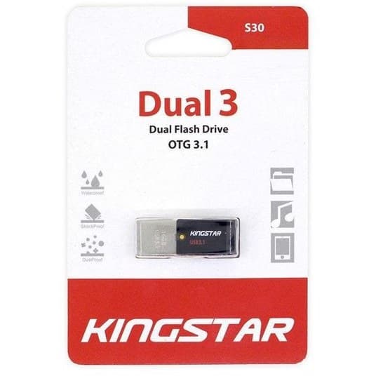 فلش مموری کینگ استار مدل S30 Dual 3 ظرفیت 64 گیگابایت otg
