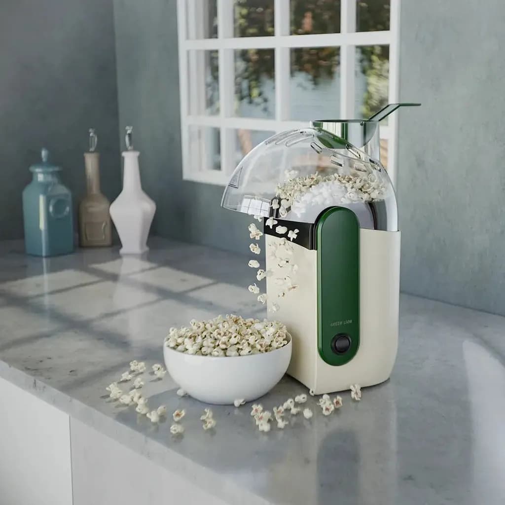 پاپ‌کورن ساز گرین لاین مدل Pop Mate با توان 1200 وات | Green Lion Pop Mate Popcorn Maker 1200W — تصویر ۲