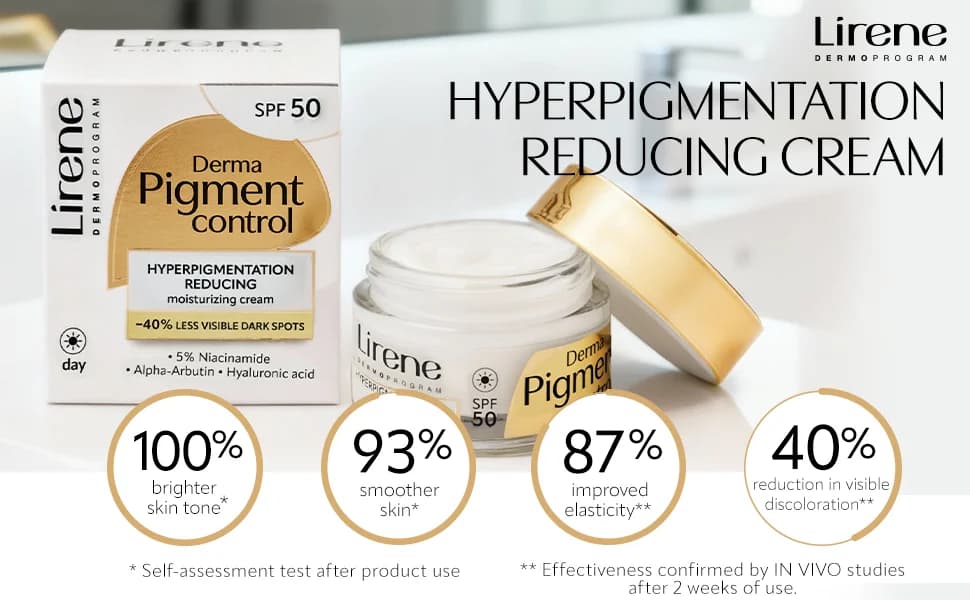کرم روز ضد لک لیرن مدل Derma Pigment Control SPF50 حجم 50 میلیلیتر — تصویر ۳