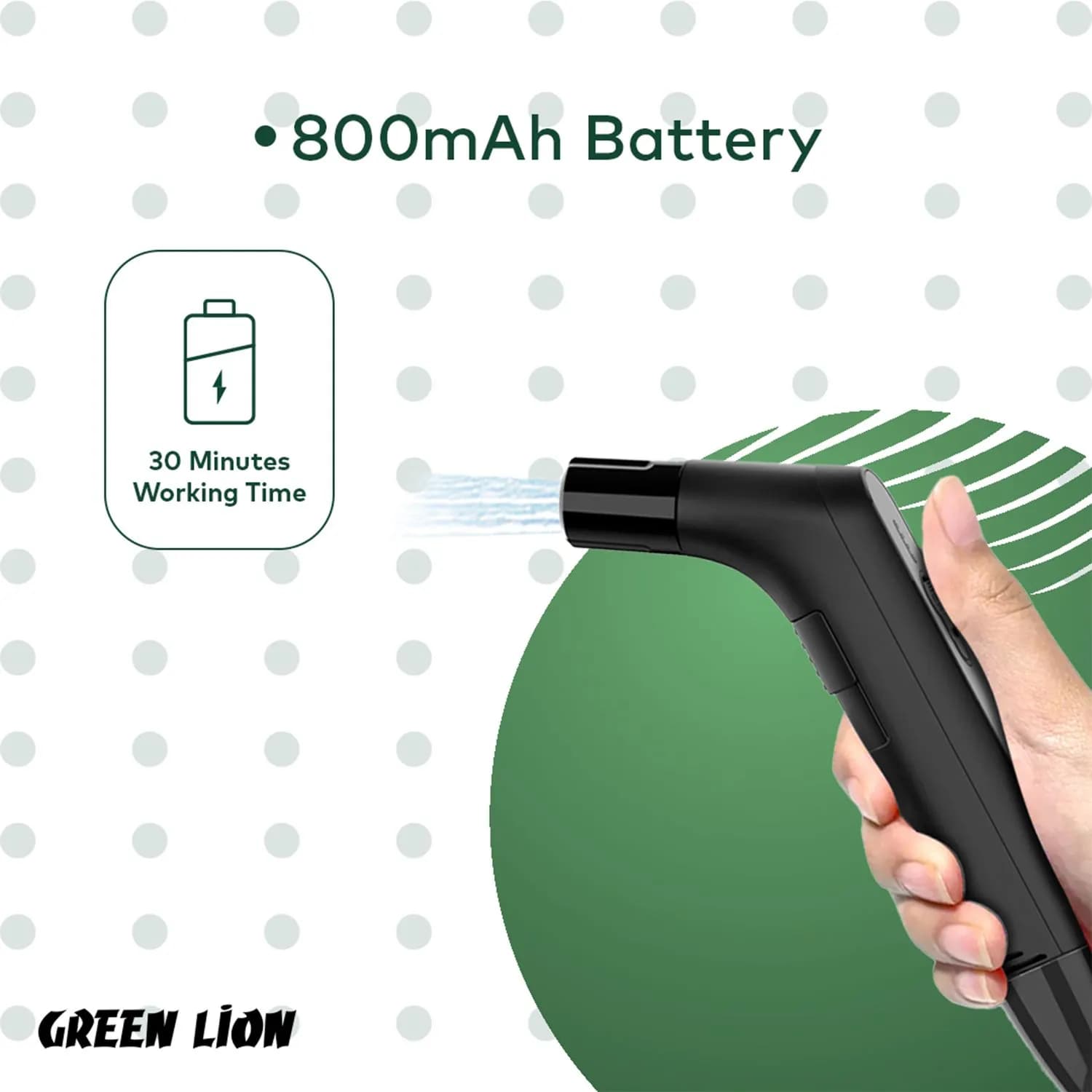 آب پاش (بیده) مسافرتی کامپکت کمپی گرین لاین | Green Lion Compact Bidet Sprayer for Travel — تصویر ۶