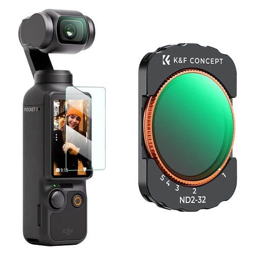 فیلتر ان دی اسمو پاکت کی اند اف K&F Concept ND2-32 DJI Osmo Pocket 3/4