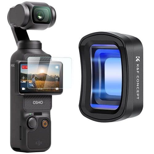 لنز آنامورفیک اسمو پاکت کی اند اف K&F Concept 1.2x Anamorphi DJI Osmo Pocket 3/4