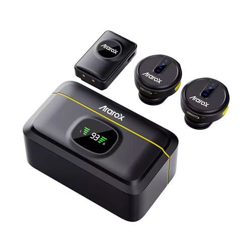 میکروفون بی سیم یقه ای آراروکس Ararox M1 Dual Microphone — تصویر ۷