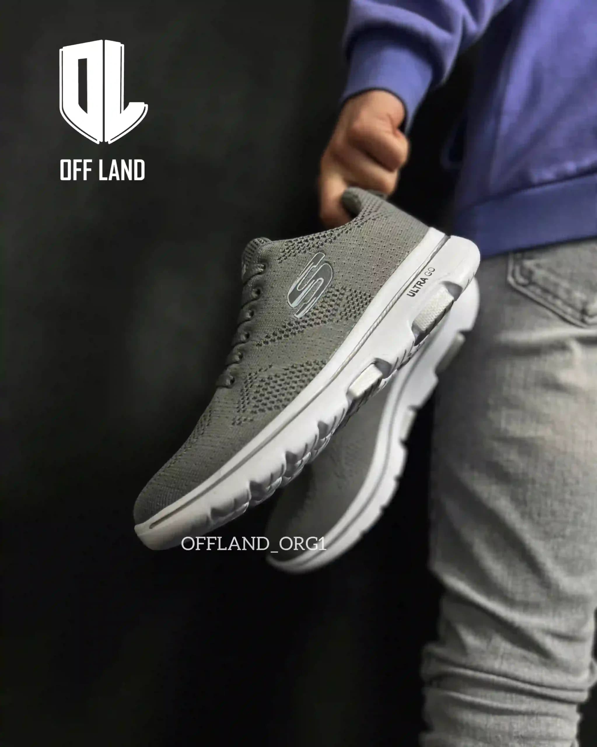 کفش روزمره اسکیچرز طوسی | skechers | کد:1261 — تصویر ۴