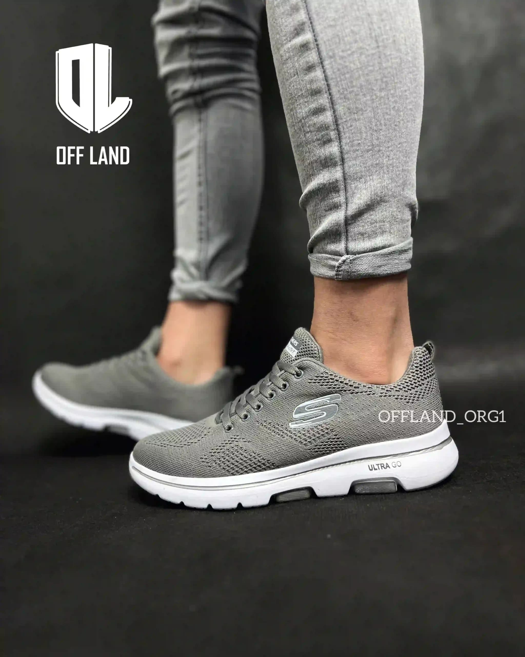 کفش روزمره اسکیچرز طوسی | skechers | کد:1261 — تصویر ۵
