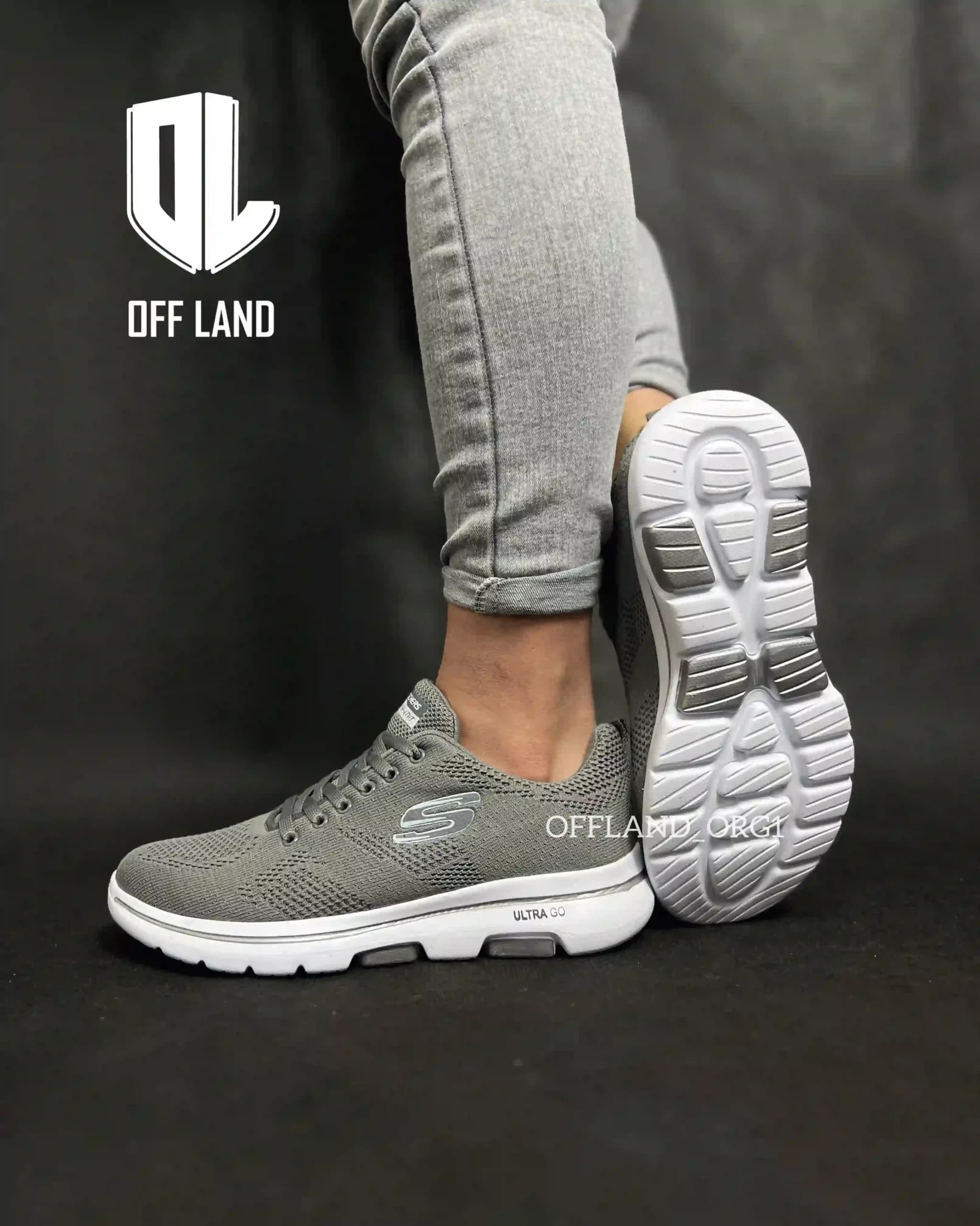 کفش روزمره اسکیچرز طوسی | skechers | کد:1261 — تصویر ۶