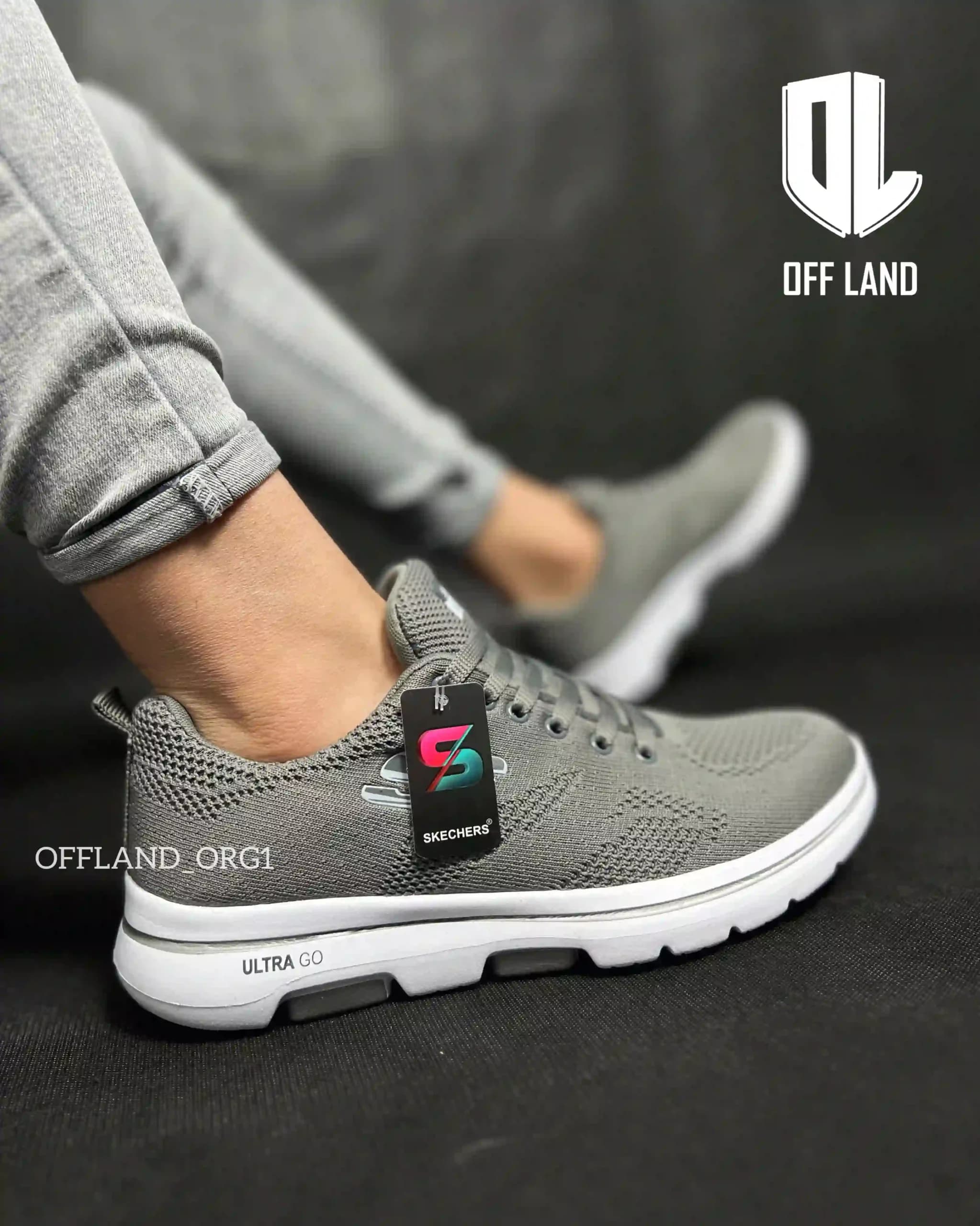 کفش روزمره اسکیچرز طوسی | skechers | کد:1261 — تصویر ۳