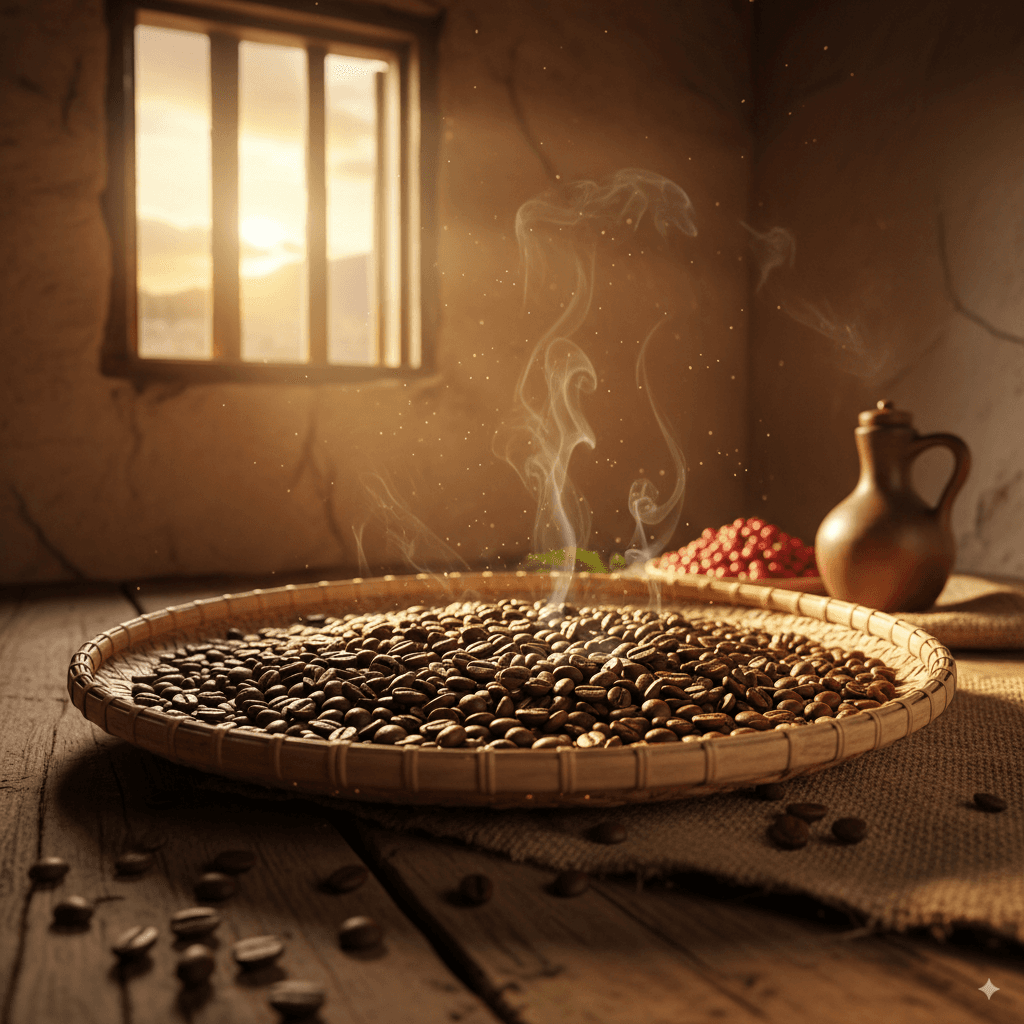 دانه قهوه عربیکا اتیوپی سیدامون