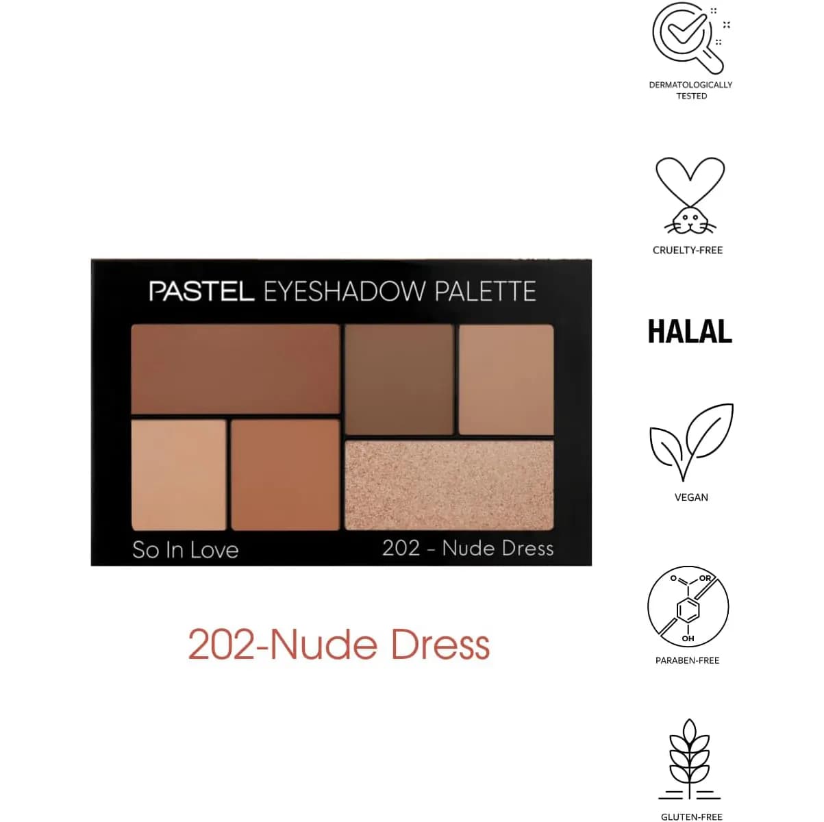 پالت سایه پاستل Nude Dress — تصویر ۲