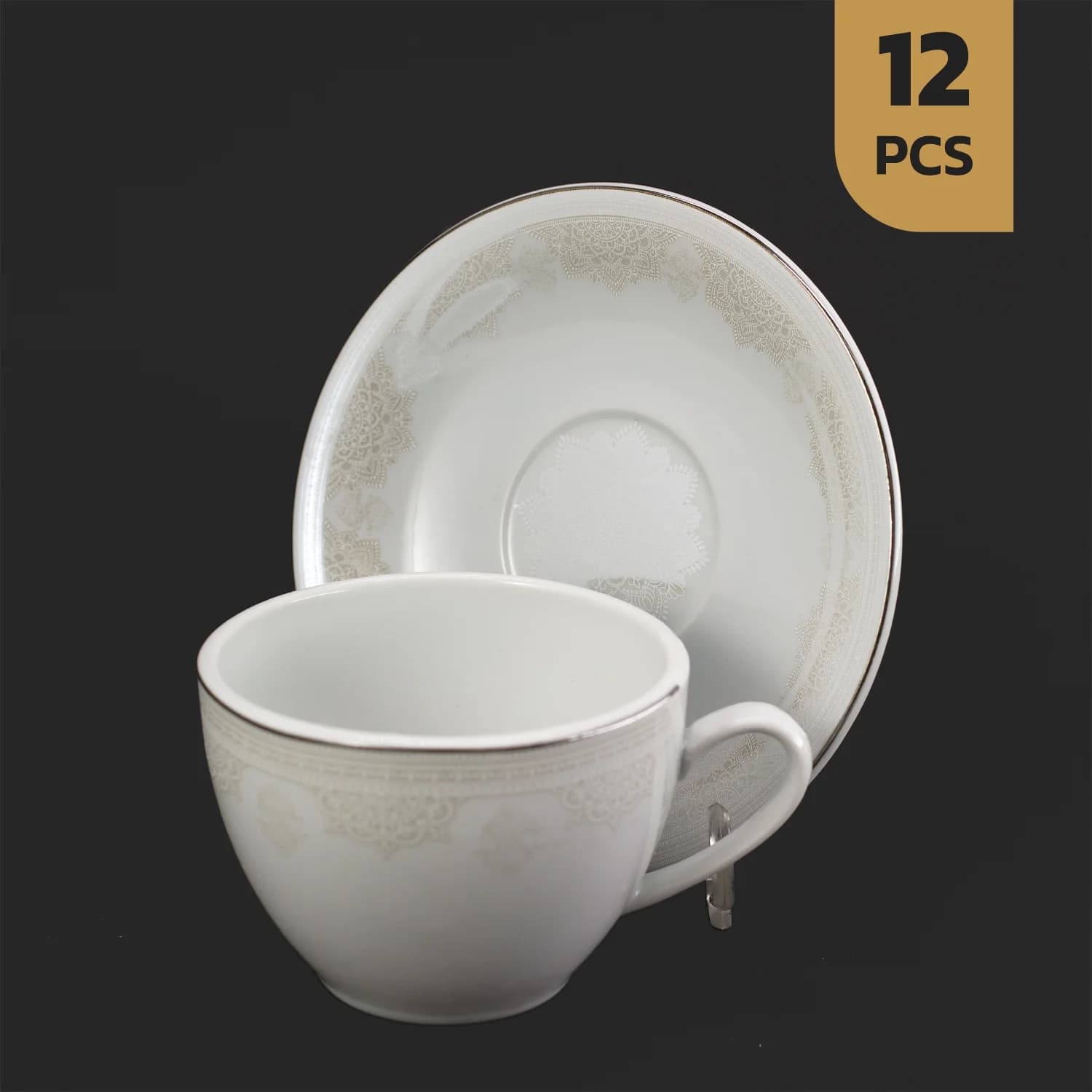 سرویس 12 پارچه چای خوری چینی مقصود طرح لوکاس