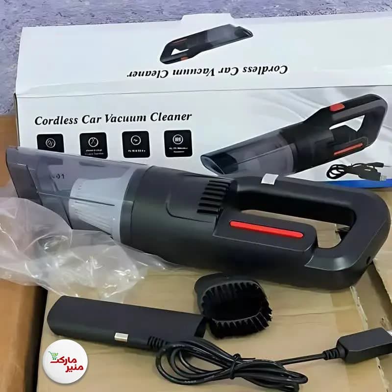 جارو شارژی خودرو HQ-01 | جارو فندکی و دستی پرقدرت برای نظافت ماشین — تصویر ۲