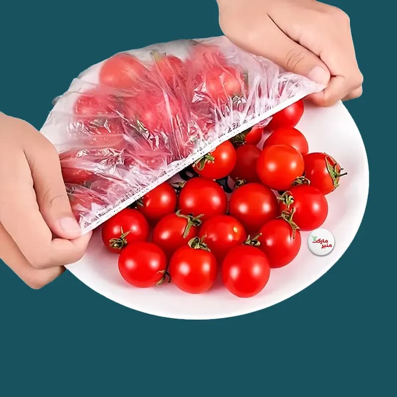 درپوش ظرف غذا یکبار مصرف 50 عددی سایز بزرگ