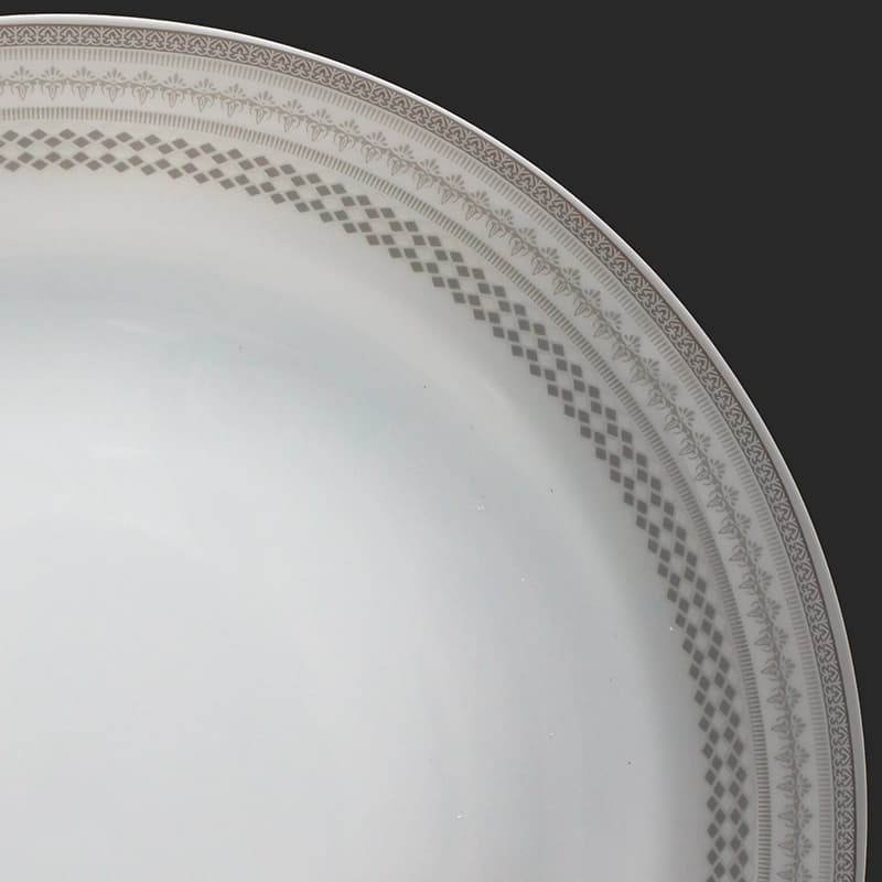 سرویس 26 پارچه اپال طرح نلین – خاکستری — تصویر ۲