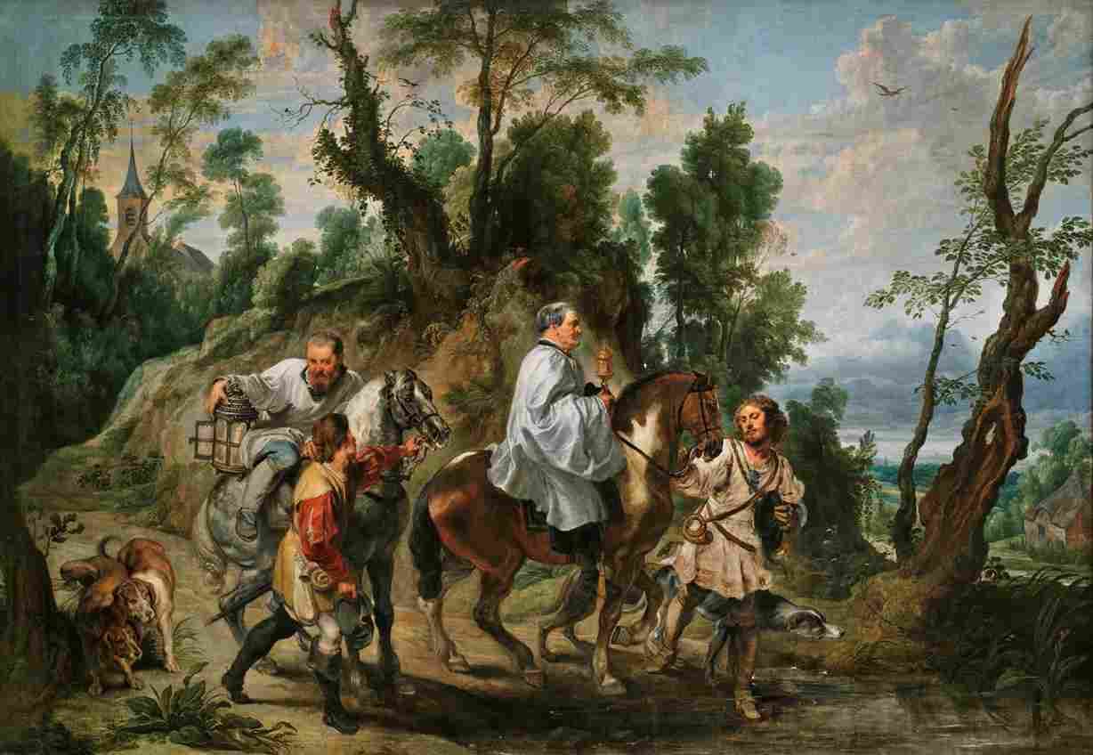 نقاشی Act of Devotion by Rudolf I of Habsburg 1625