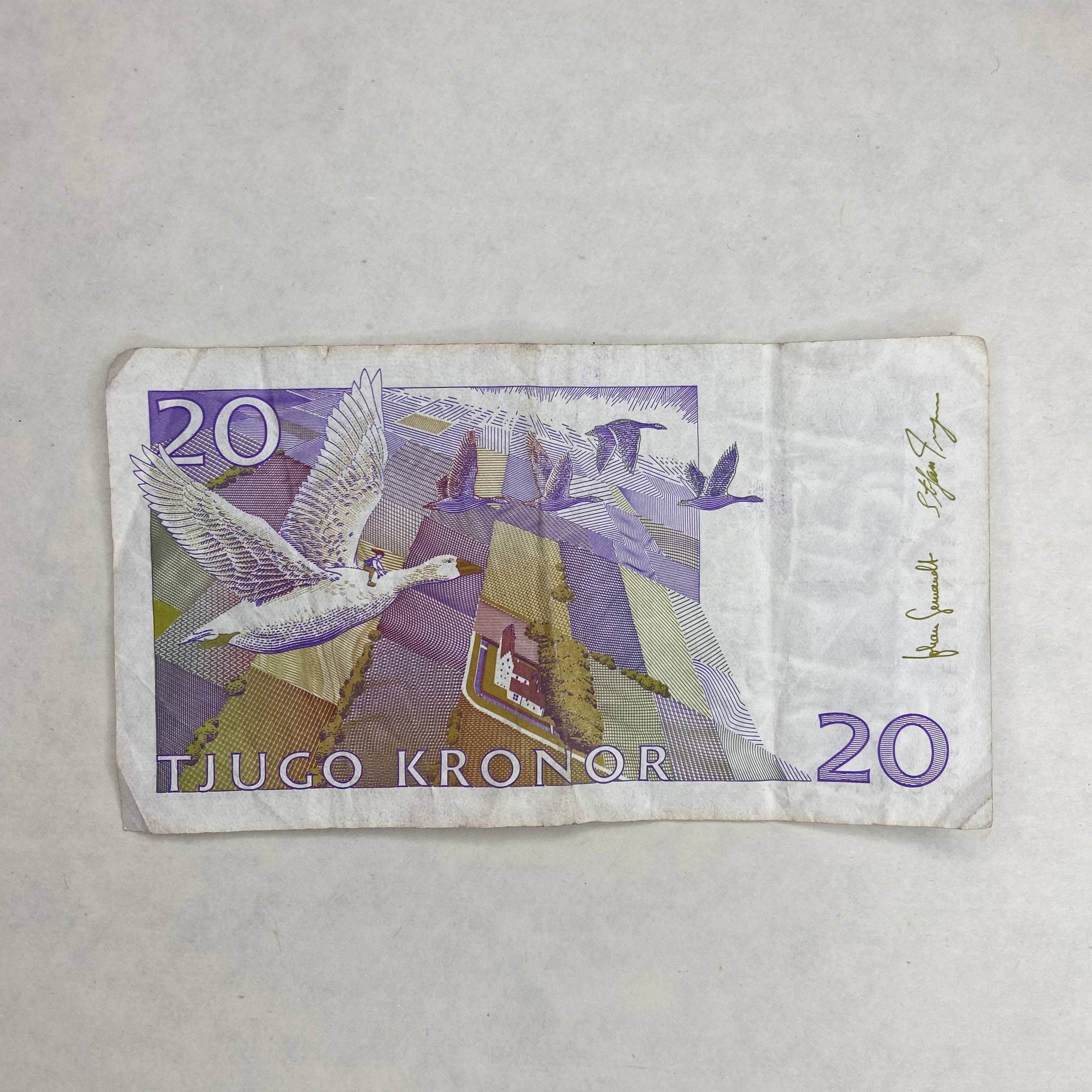 اسکناس 20 کرون سوئد (دست دوم) — تصویر ۲