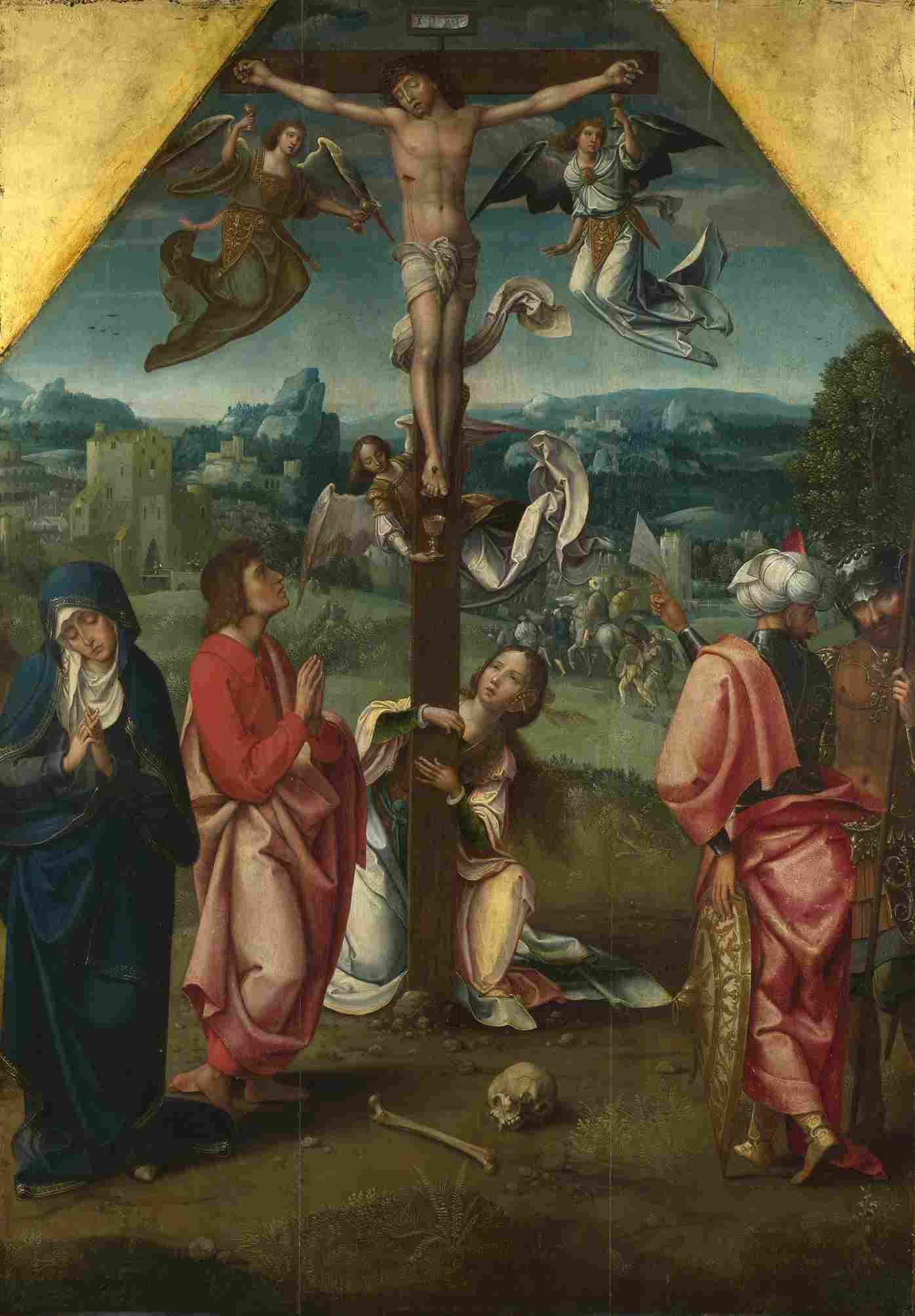 نقاشی Workshop of the Master of 1518 – The Crucifixion