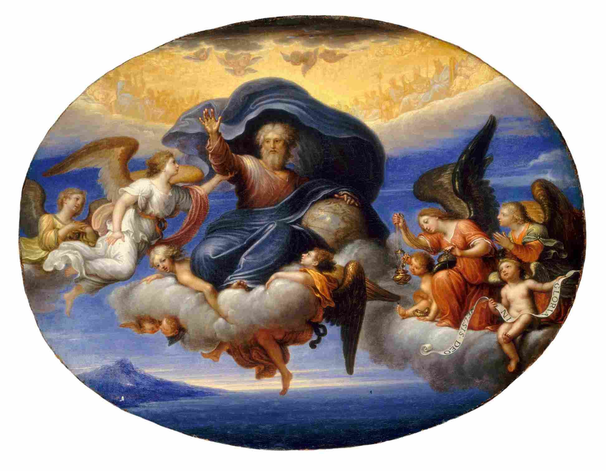 نقاشی Circle of Pierre Mignard l – God the Father