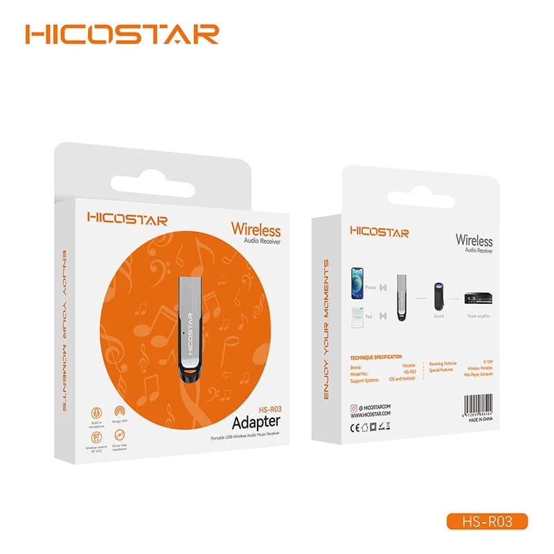 دانگل بلوتوث هایکو استار HICOSTAR مدل HS-R03