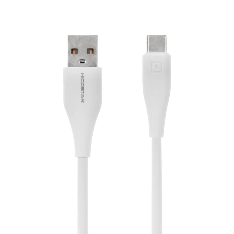کابل شارژ هایکو استار HICOSTAR مدل HS-102C با سری USB-A به Type-C طول 1 متر — تصویر ۲