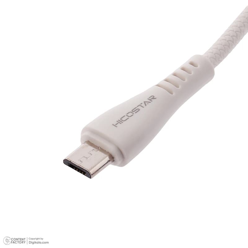کابل شارژ هایکو استار HICOSTAR مدل HS-101 با سری USB-A به microUSB طول 1 متر — تصویر ۳