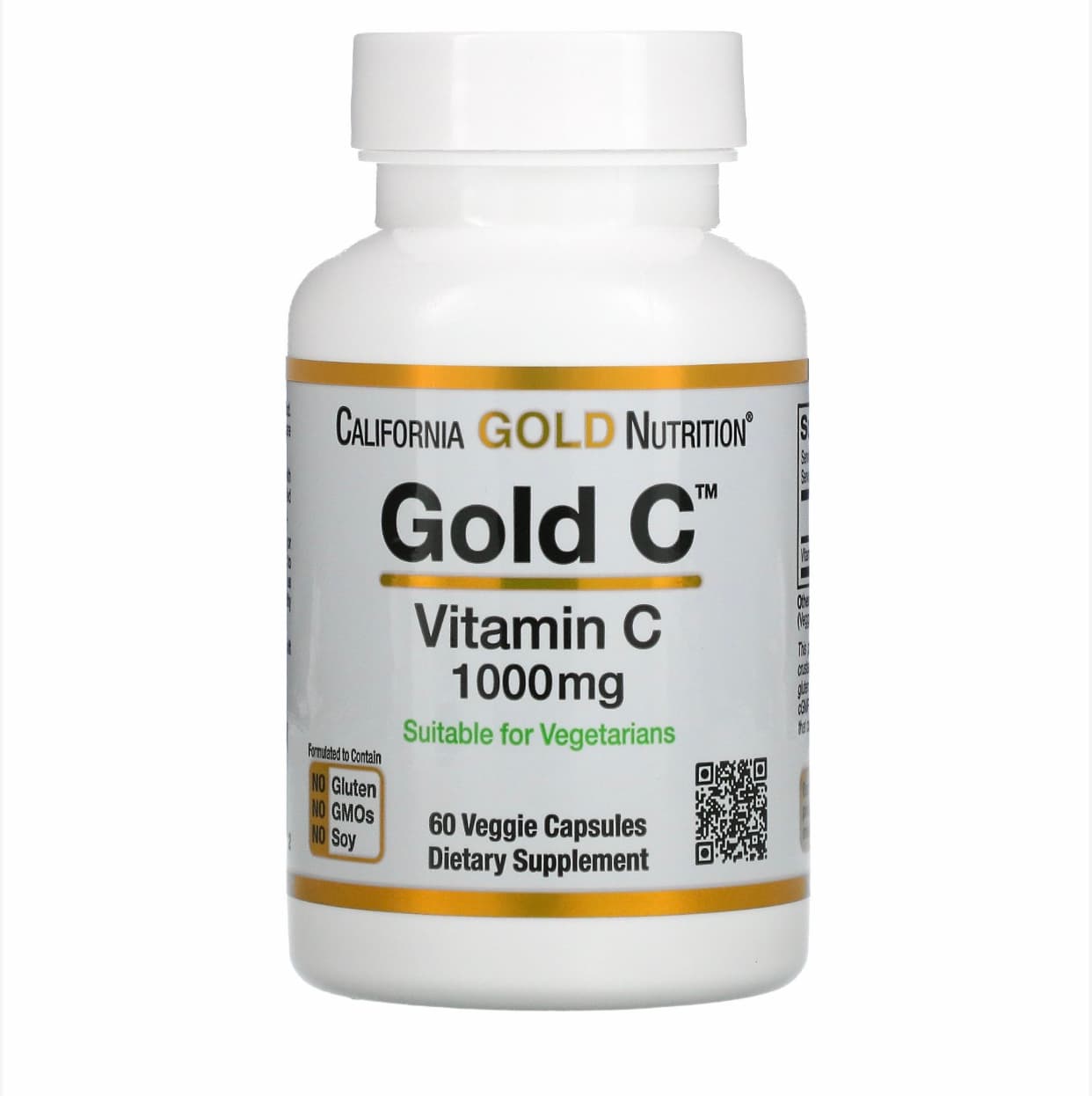 مکمل ویتامین سی California Gold nutrition – کلاژن سازی پوست – 60 عدد