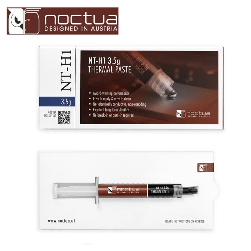 خمیر حرارتی Noctua NT-H1 SW Edition – وزن 3.5 گرم — تصویر ۳