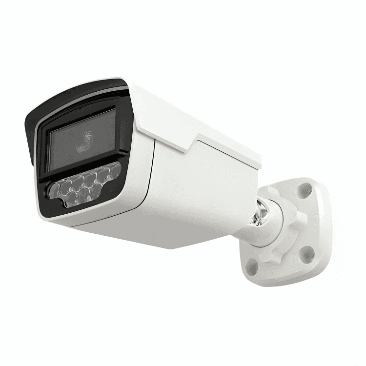 دوربین بولت مداربسته IP تحت شبکه 5MP HISILICON دید در شب رنگی میکروفون دار POE — تصویر ۴