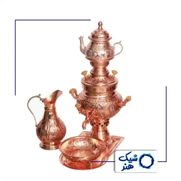 ست سماور 5 تکه مسی (6 لیتری)