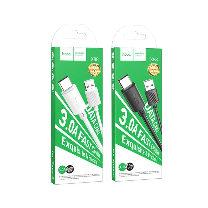 کابل شارژ هوکو hoco مدل X88 با سری USB-A به Type-C
