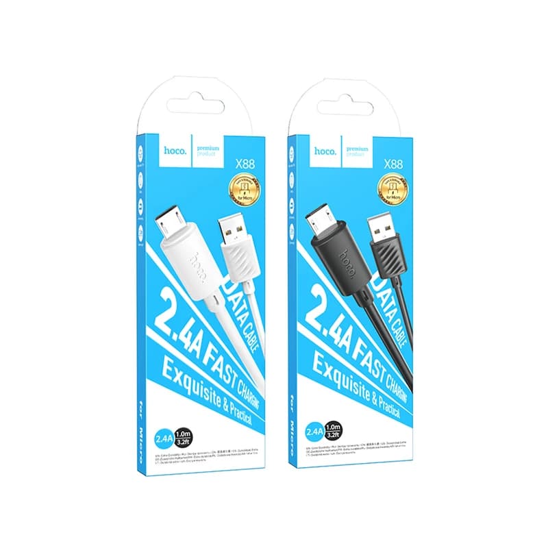 کابل شارژ هوکو hoco مدل X88 با سری USB-A به MicroUSB