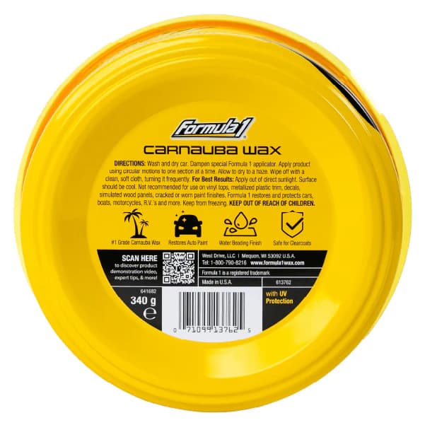 خمیر واکس حرفه ای کارناوبا بدنه خودرو فرمول وان Formula 1 Carnauba Paste Car Wax — تصویر ۲