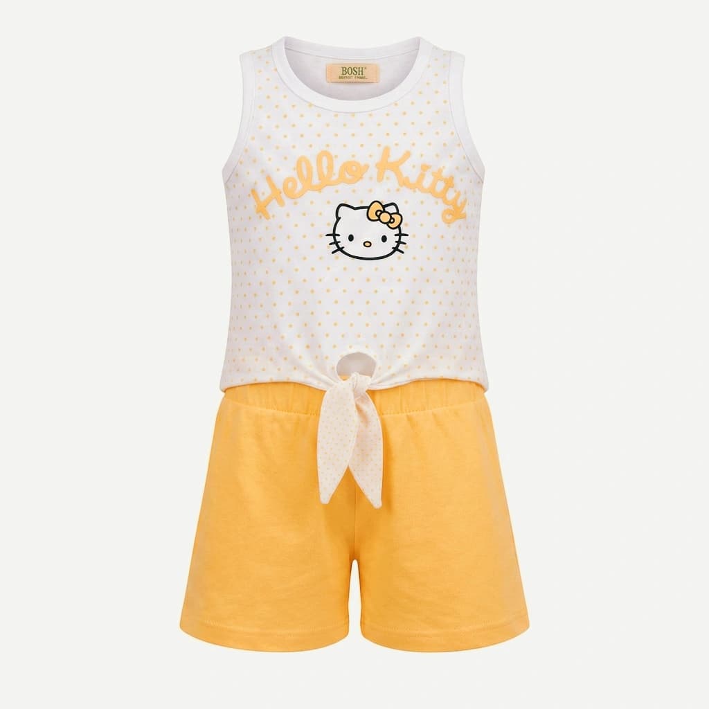 تاپ و شلوارک طرح Hello kitty دخترانه (18 ماه تا 7 سال) کد 628912 — تصویر ۴