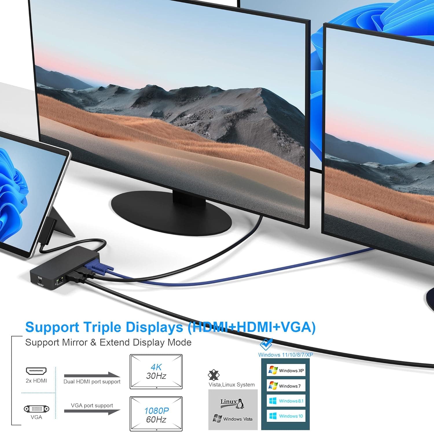 داک استیشن سرفیس پرو 4/5/6/7/8/9/10/11 (Expansion Dock) — تصویر ۳