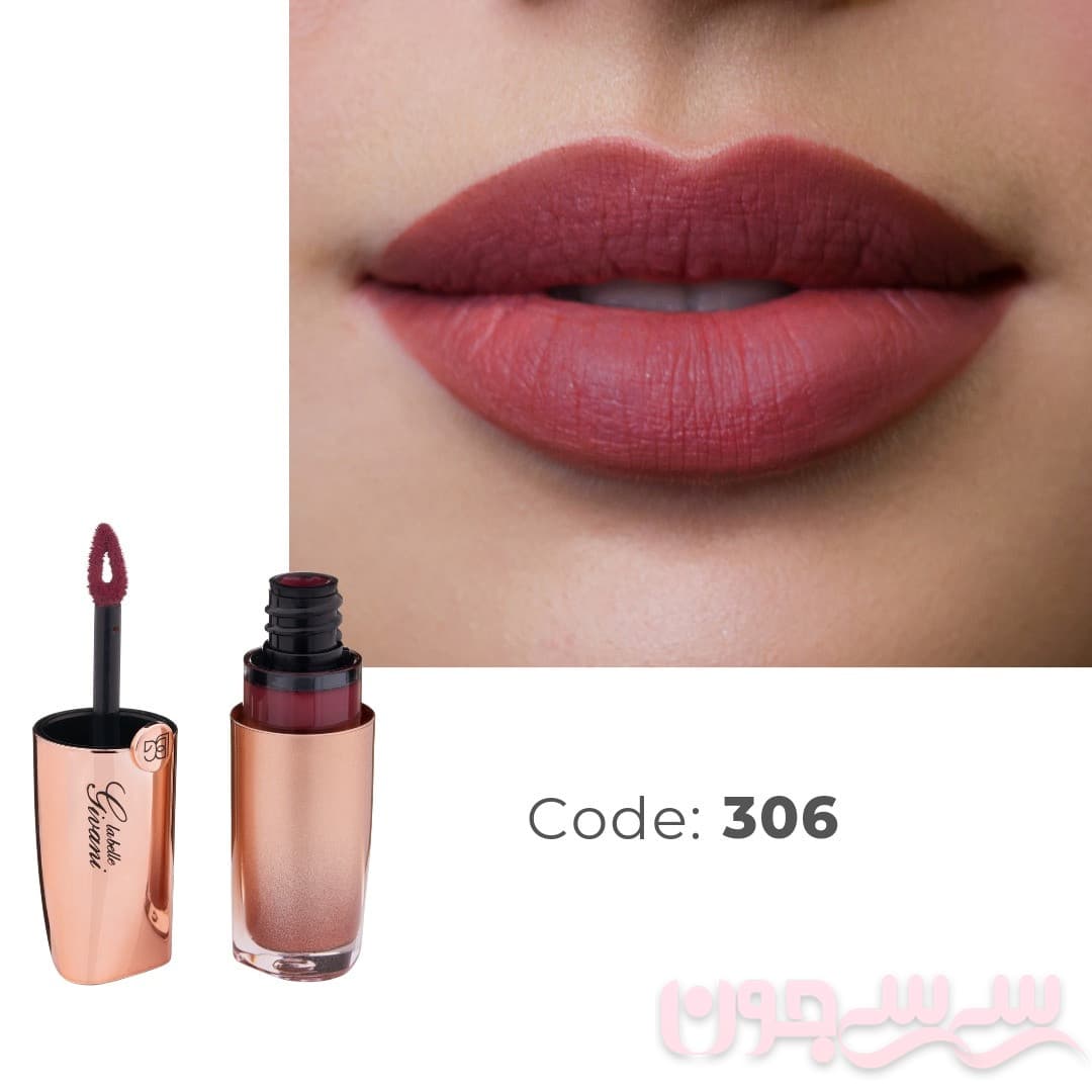 رژلب مایع مات لابلا جیوانی شماره 306 گوشتی سرخابی