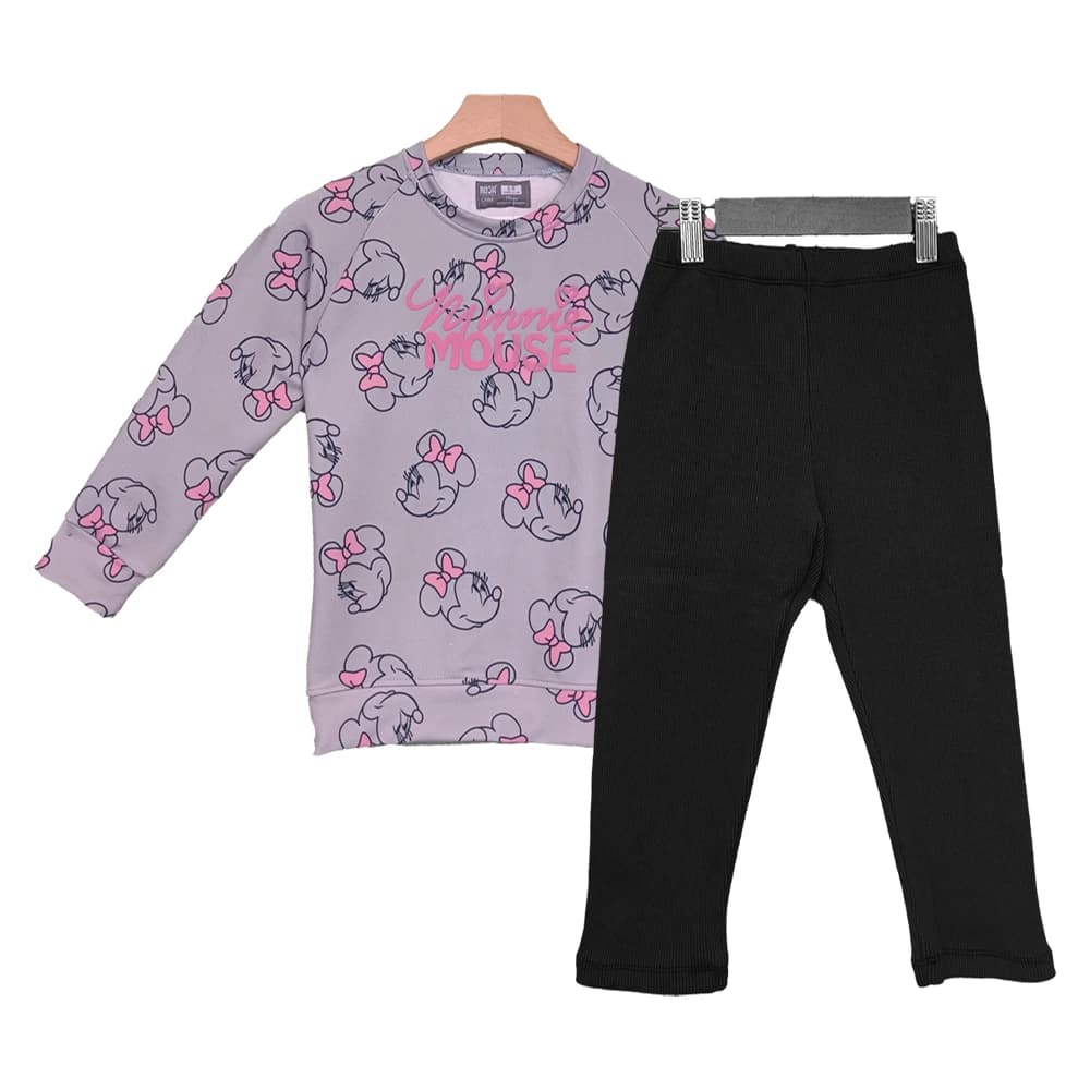 بلوز و شلوار طرح Minne Mouse دخترانه (5 تا 9 سال) کد 630308 — تصویر ۲