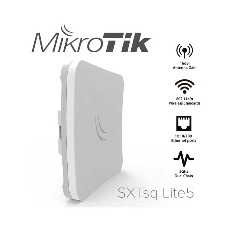 رادیو بی سیم میکروتیک مدل SXTsq LITE 5 بسته 10 عددی — تصویر ۳
